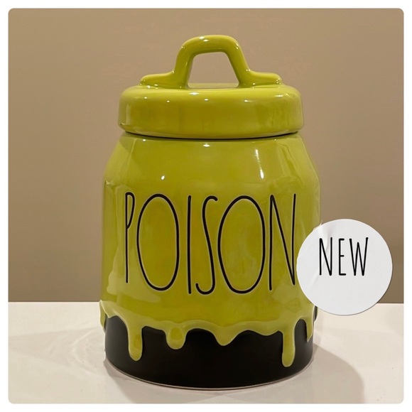 Rae Dunn Holiday New Rae Dunn Dripping Green Poison Halloween